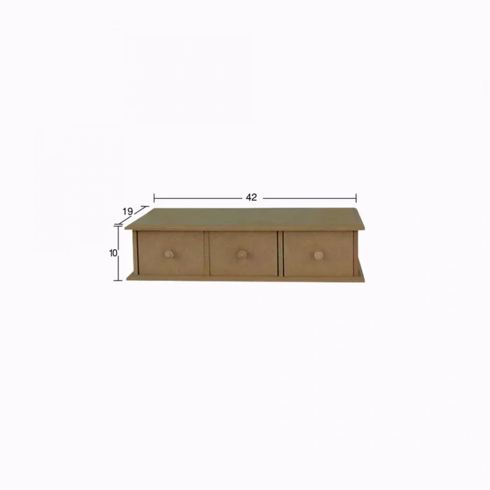 Hobi-art Ku 277 Boyanabilir Ahşap Mini Çekmeceli Sandık