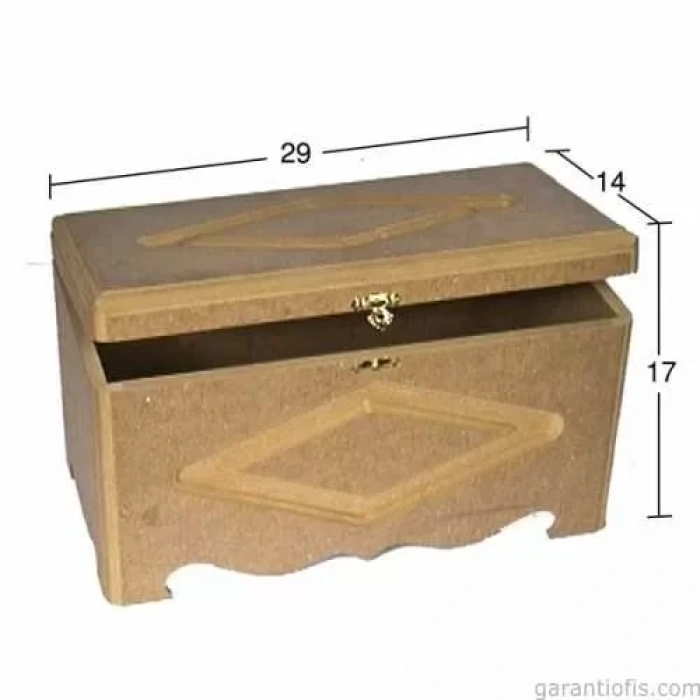 Hobi-art Ku 291 Boyanabilir Kilipsli Ahşap Kutu