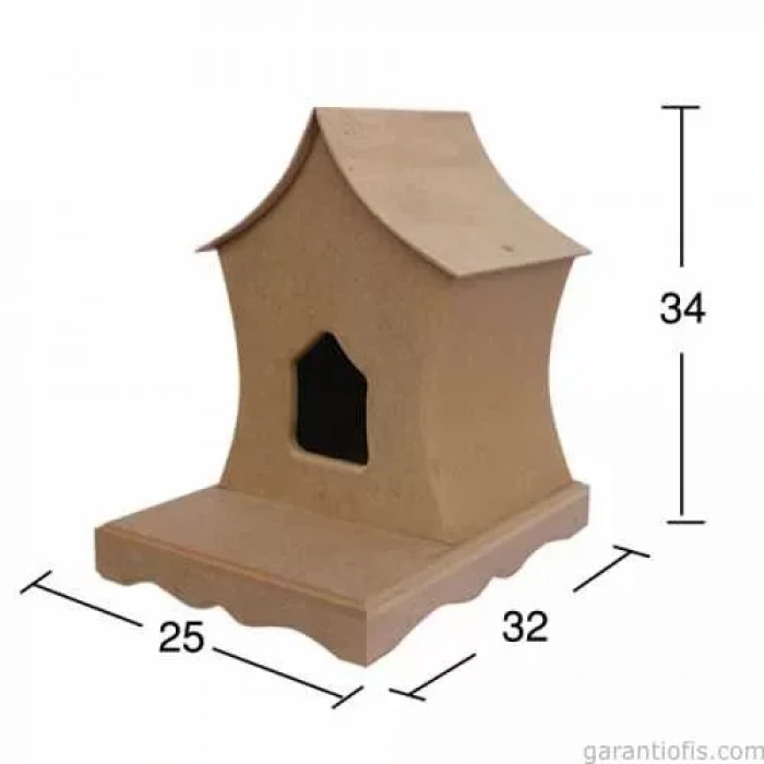 Hobi-art Ku 335 Boyanabilir Kuş Yuvası Şeklinde Ahşap Obje