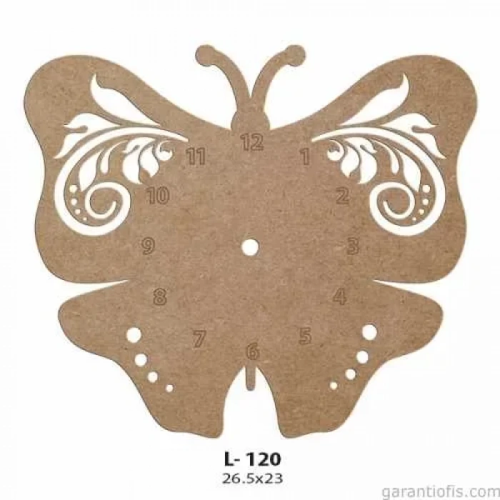 Hobi-art L 120 Dekoratif Ahşap Saat