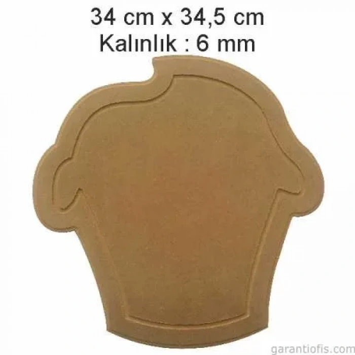 Hobi-art L 283 Dekoratif Cupcake Ahşap Supla