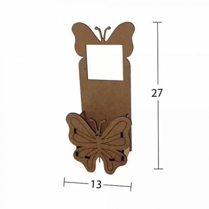 Hobi-art L 311 Demonte Ham Ahşap Telefon Şarj Kutusu Ve Prizlik