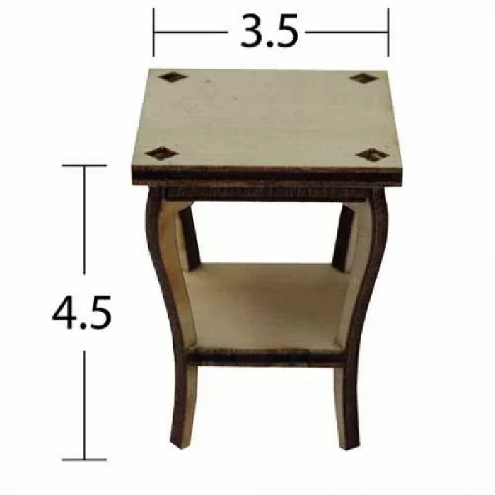 Hobi-art Mn 38 Ham Ahşap Minyatür Obje
