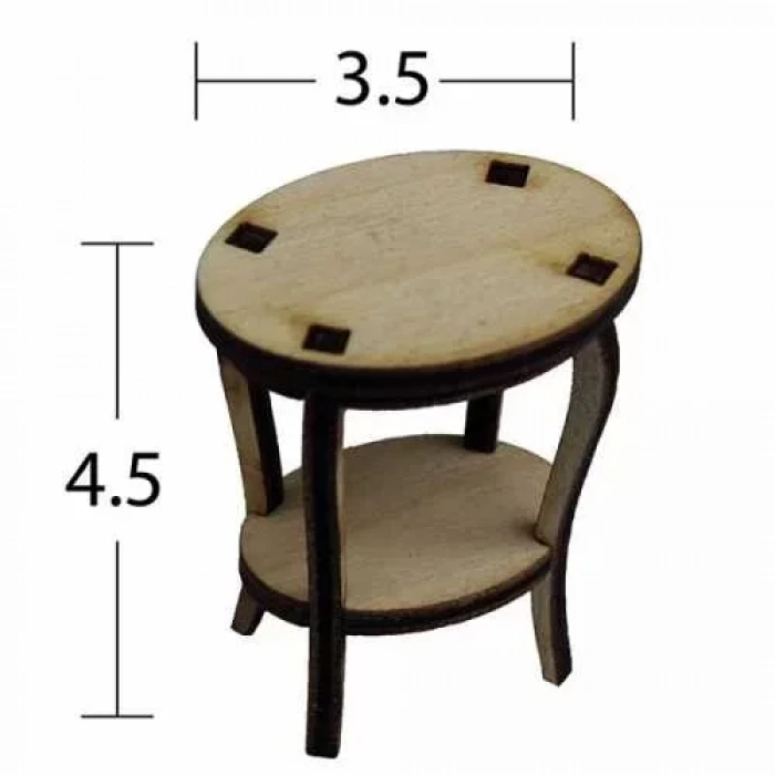 Hobi-art Mn 39 Ham Ahşap Minyatür Obje