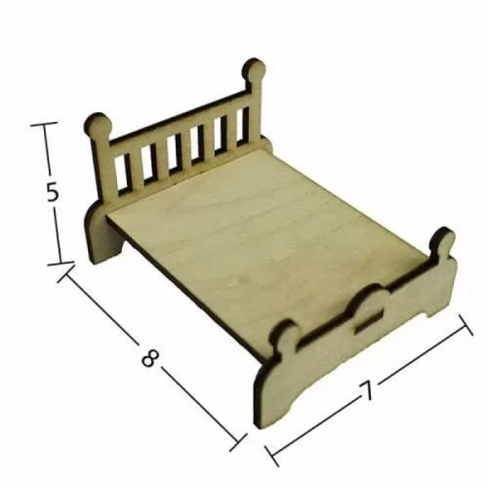 Hobi-art Mn 54 Ham Ahşap Minyatür Obje