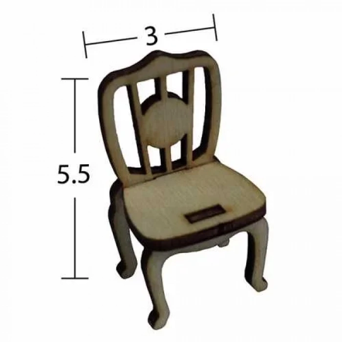 Hobi-art Mn 58 Ham Ahşap Minyatür Obje