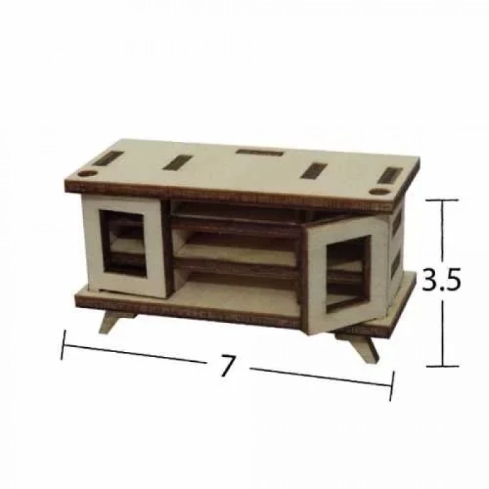 Hobi-Art MN 60 Ham Ahşap Minyatür Obje