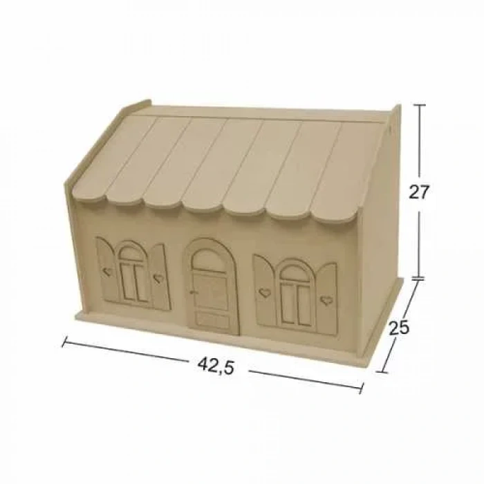 Hobi-Art MT 17 Demonte Boyanabilir Dekoratif Ham Ahşap Kutu