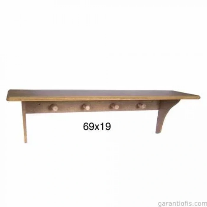 Hobi-art Ra 513 Boyanabilir Dekoratif Ahşap Raf (duvar Tipi)