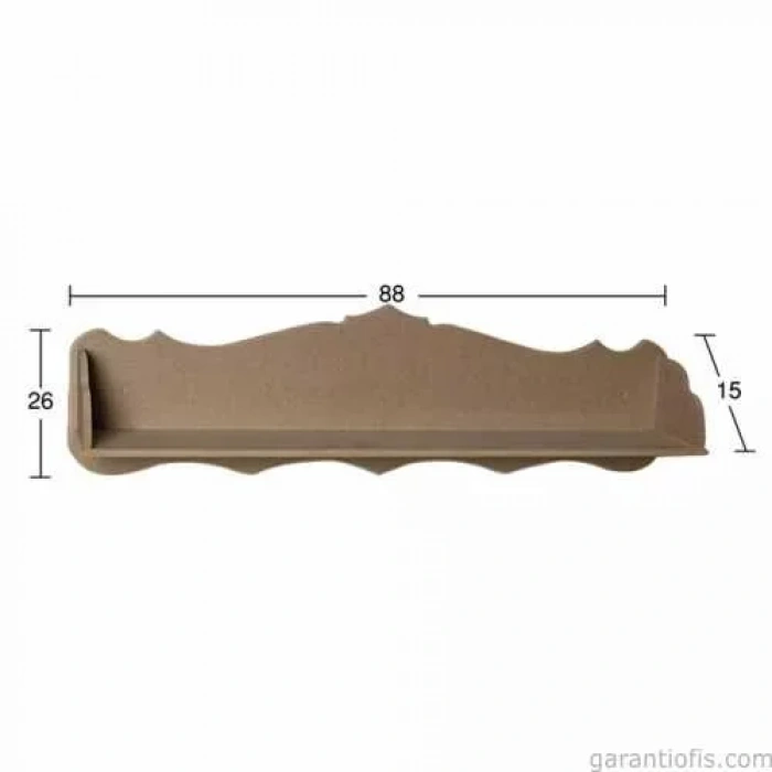 Hobi-Art RA 518 Boyanabilir Dekoratif Ahşap Raf (Duvar Tip)