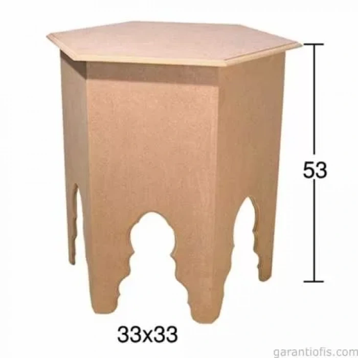 Hobi-art Sp 548 Ham Ahşap Dekoratif Sehpa