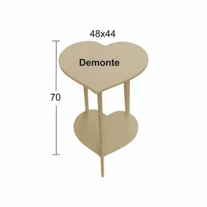 Hobi-art Sp 564 Demonte Boyanabilir Ham Ahşap Dekoratif Sehpa