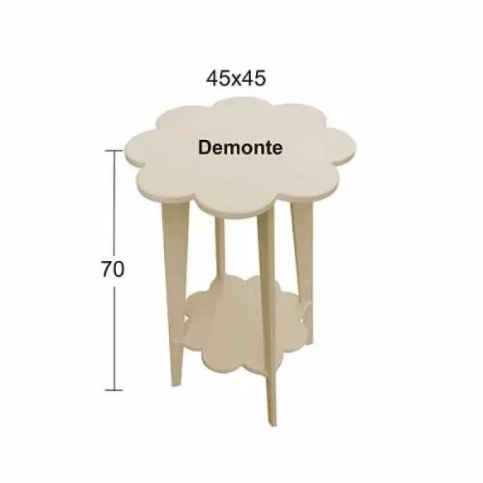 Hobi-art Sp 566 Demonte Boyanabilir Ham Ahşap Dekoratif Sehpa