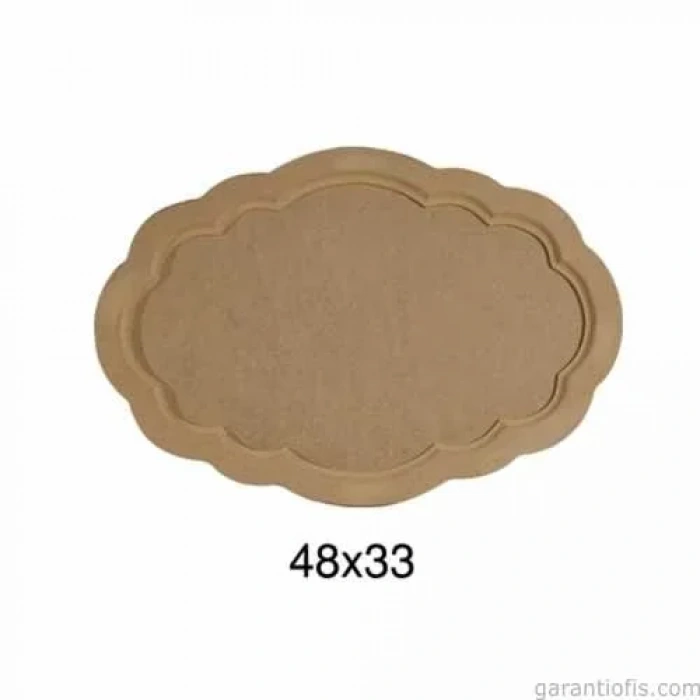 Hobi-Art T 690 Ahşap Dalgalı Tepsi Obje