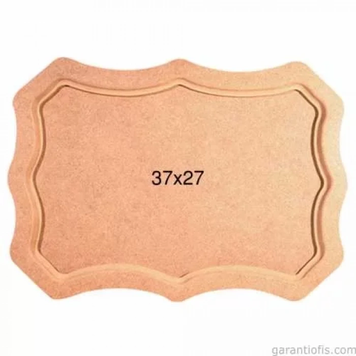 Hobi-art T 693 Ahşap Dalgalı Tepsi Obje