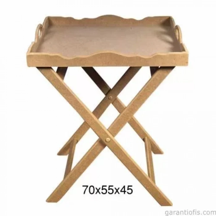 Hobi-art T 733 Ahşap Dekoratif Tepsi Obje (simitçi Sehpası)