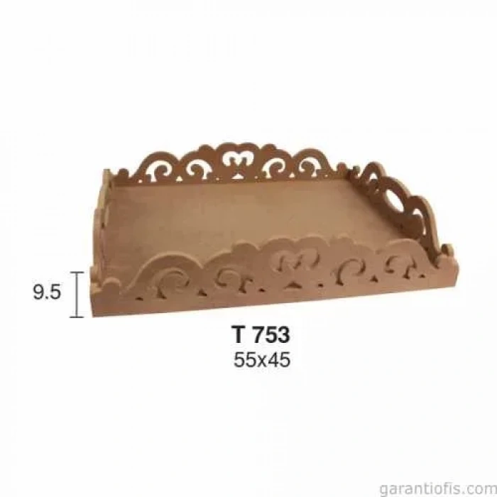 Hobi-art T 753 Ahşap Dekoratif Tepsi Obje