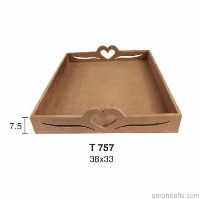 Hobi-art T 757 Ahşap Dekoratif Tepsi Obje