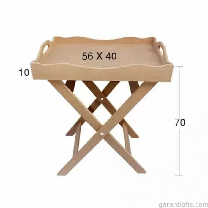 Hobi-art T 759 Ahşap Dekoratif Şımarık Sehpa Ve Tepsi