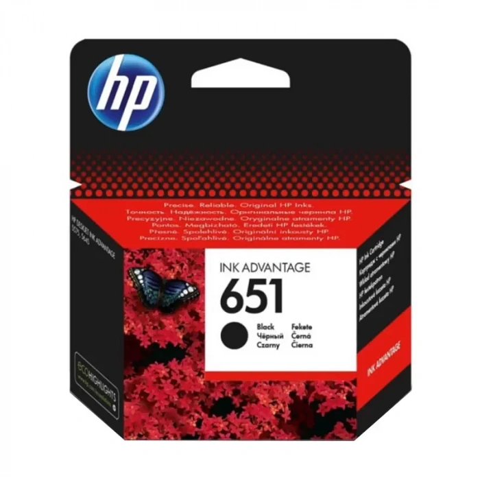HP C2P10AE 651 SİYAH MÜREKKEP KARTUŞ 600 SAYFA (IA 5645 IA 5575)