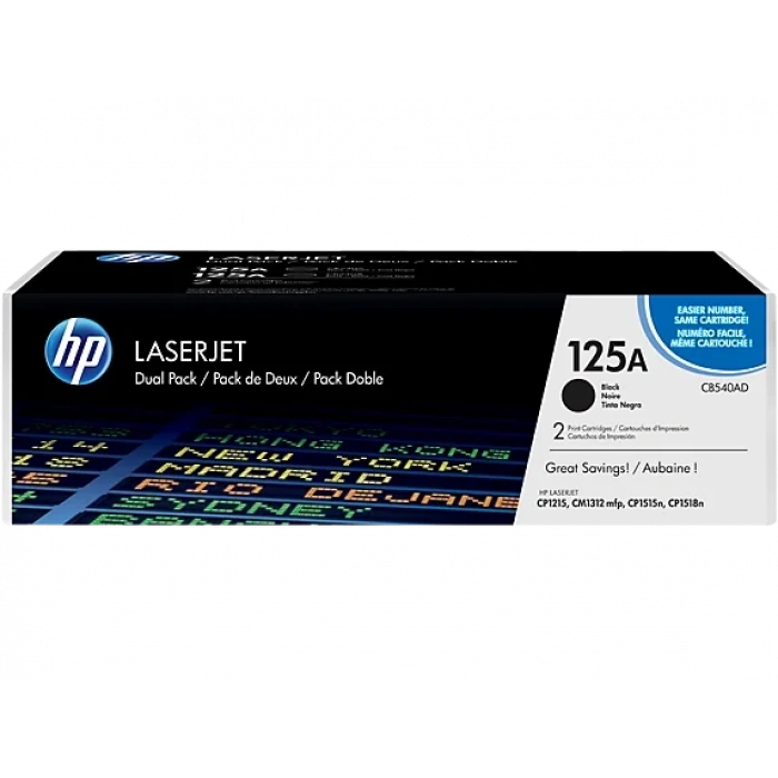 Hp Cb540ad (125a) Sıyah 2 Lı Paket Toner 2.200 Sayfa