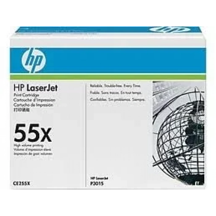 Hp Ce255x (55x) Sıyah Yuksek Kapasıtelı Toner 12.000 Sayfa