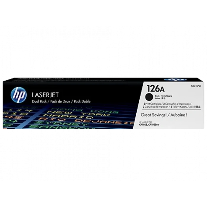 Hp Ce310ad (126a) Sıyah 2 Lı Paket Toner 1.200 Sayfa
