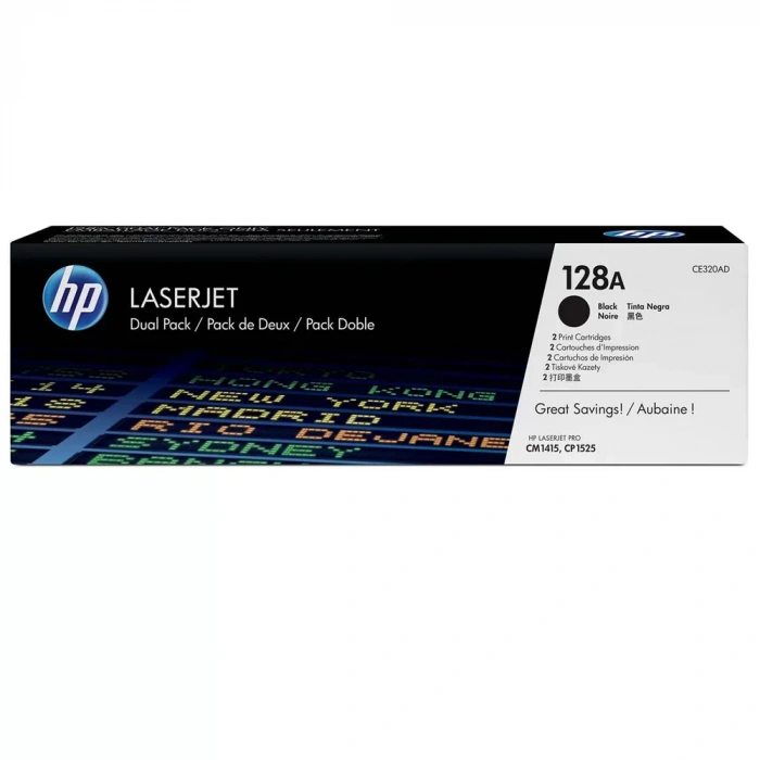 Hp Ce320ad (128a) Sıyah 2 Lı Paket Toner 2.000 Sayfa
