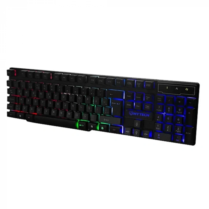 Hytech Hkm-x78 Valor Siyah Usb Gökkuşağı Zemin Aydınlatmalı Gaming Oyuncu Klavye Mouse Set