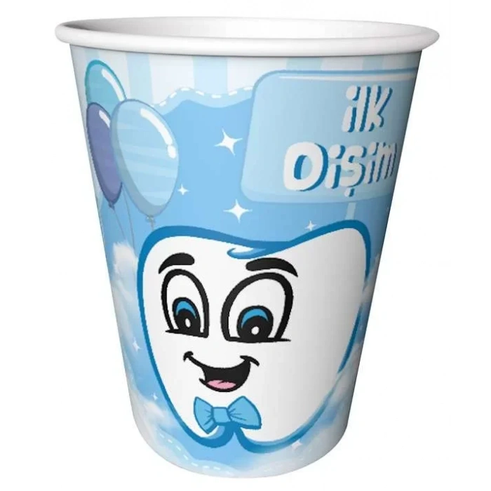 İlk Dişim Erkek Bardak 8 Adet