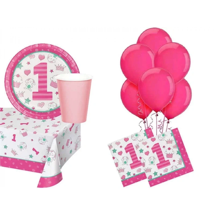 İlk Yaş Partim Kız 8 Li Parti Seti