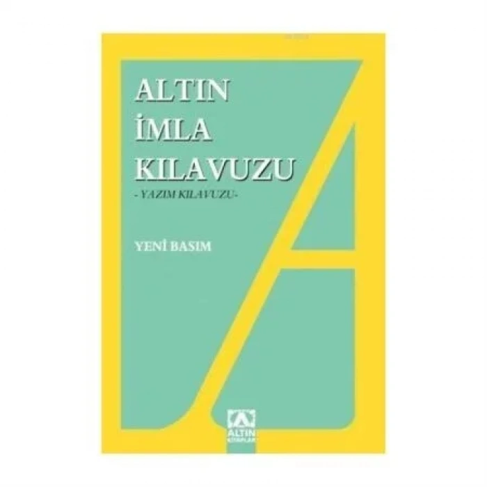 İmla (Yazım) Kılavuzu - Altın Kitaplar Yayınevi