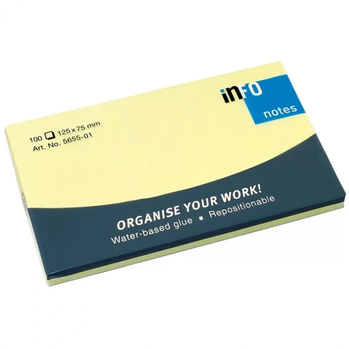 Info Notes 125x75 Sarı Postit 100 Yp 565501