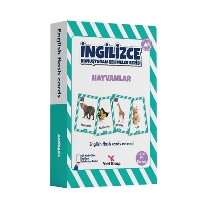 İngilizce Kelime Kartları Hayvanlar