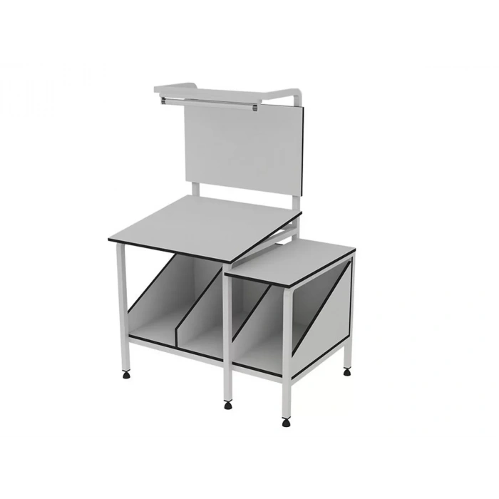 Işıklı Ve Altı Raflı Kalite Kontrol Masası T176