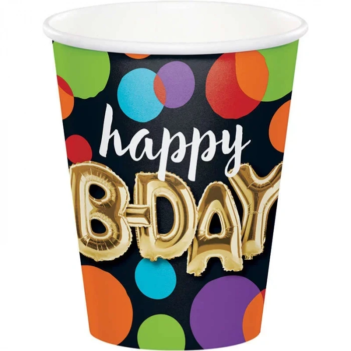 Işıltılı Balonlar 8 li Bardak