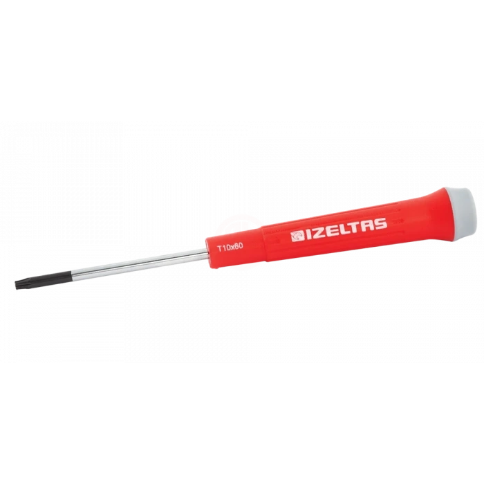 İzeltaş Torx Uçlu Tornavida Elektronikçi Tip Klemens T9x60 Mm