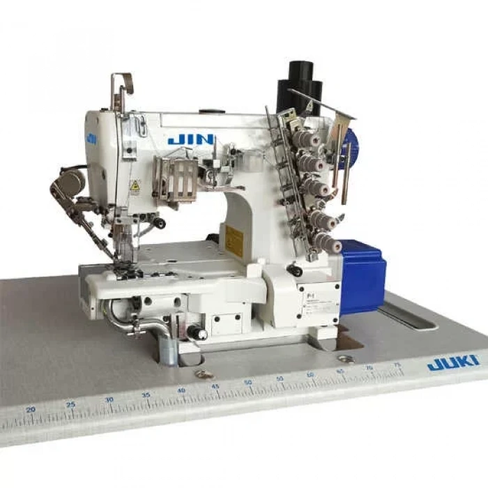 Jin F1c-h356-sm Direct Drive, Elektronik, Burunlu, Regula Biçakli Manyetik Iplik Kesmeli Ve Kendinden Vakum Motorlu, Ayak Kaldirmali, Soldan Bıçaklı Reçme Makinasi