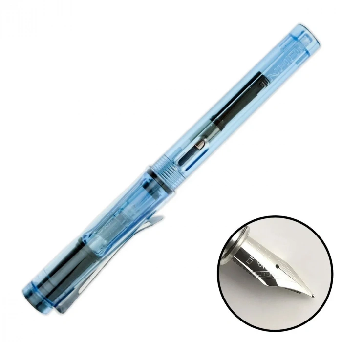 Jinhao Dolma Kalem Fine Şeffaf Mavi