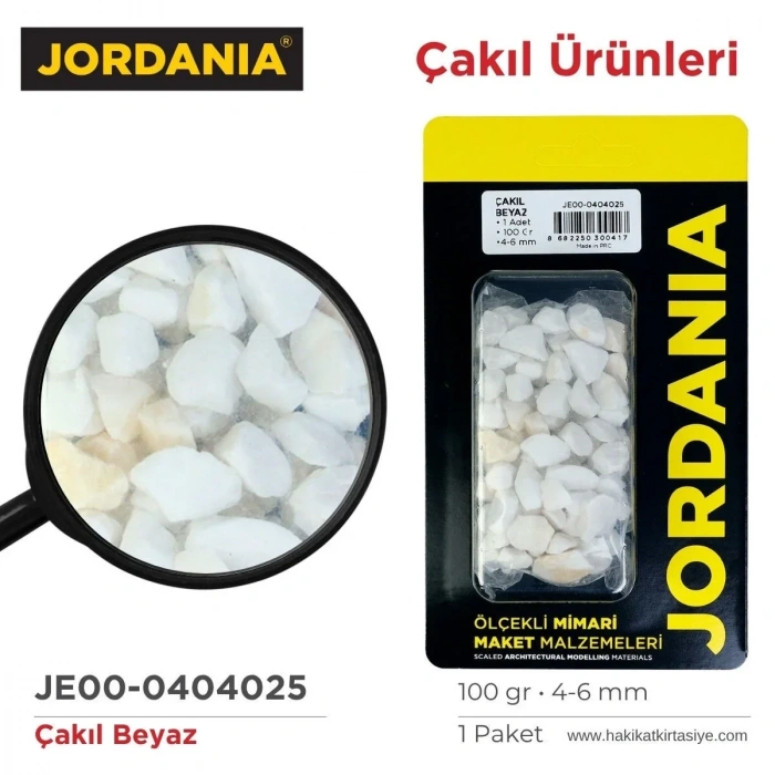 Jordania Çakıl 100gr 4025 Beyaz 4-6mm