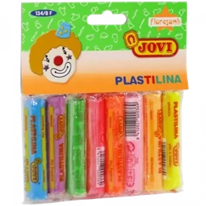 JOVİ OYUN HAMURU FOSFORLU 8 RENK (134/8F)