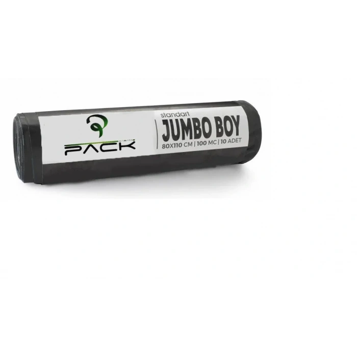 Jumbo Çöp Torbası 800gr. Boy 80*110 Çöp Torbası 10 Adet