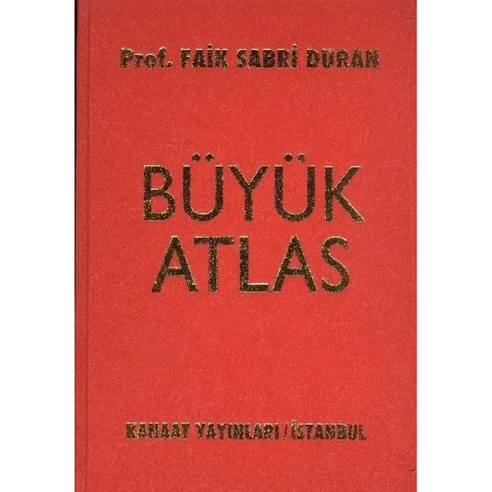 Kanaat - Golden Büyük Atlas Ciltli