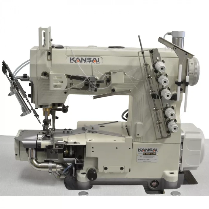 Kansai Special RX-9803A-LK/UTC Soldan Bıçaklı Havalı İplik Kesicili Burunlu Reçme Makinası