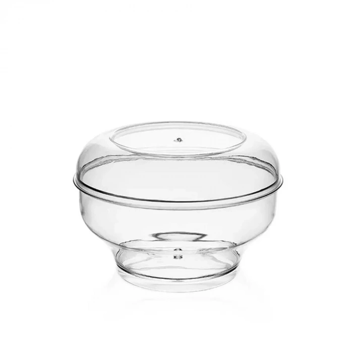 Kapaklı Sütlü Tatlı Kasesi Ayaklı 220 cc - 450 Adet