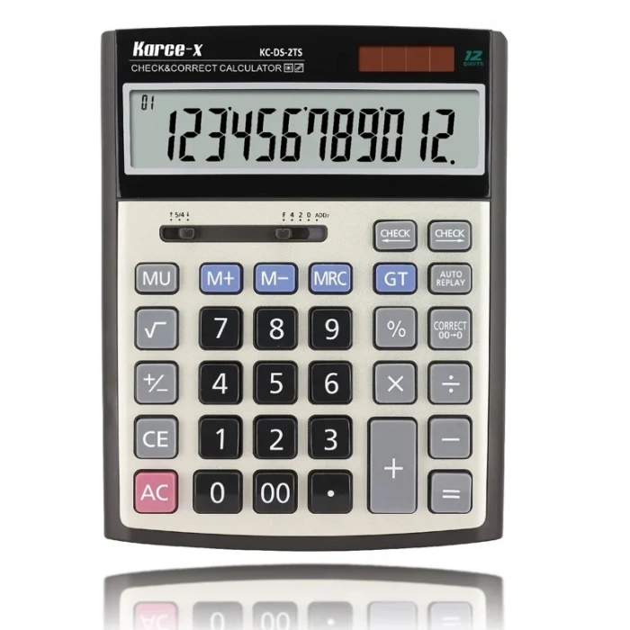 Karce-X KC-DS-2TS Masaüstü 12 Hane Hesap Makinası