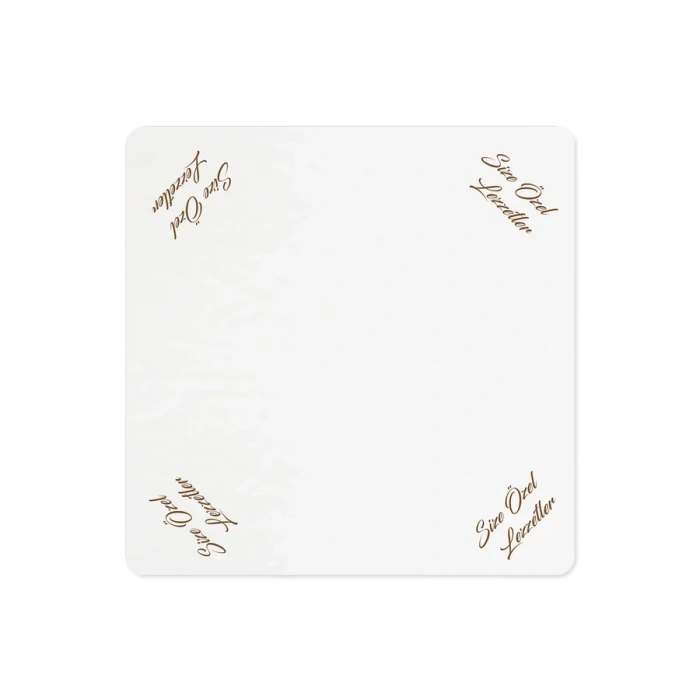 Kare Turta Altı Beyaz (kalın) 24 Cm - 25 Adet