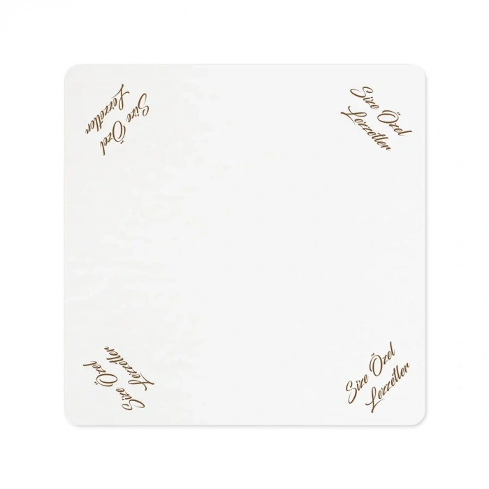 Kare Turta Altı Beyaz (kalın) 26 Cm - 25 Adet