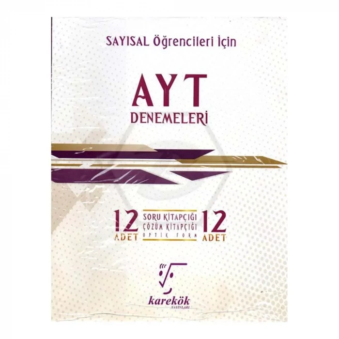 Karekök Ayt 12 Li Deneme Seti Sayısal