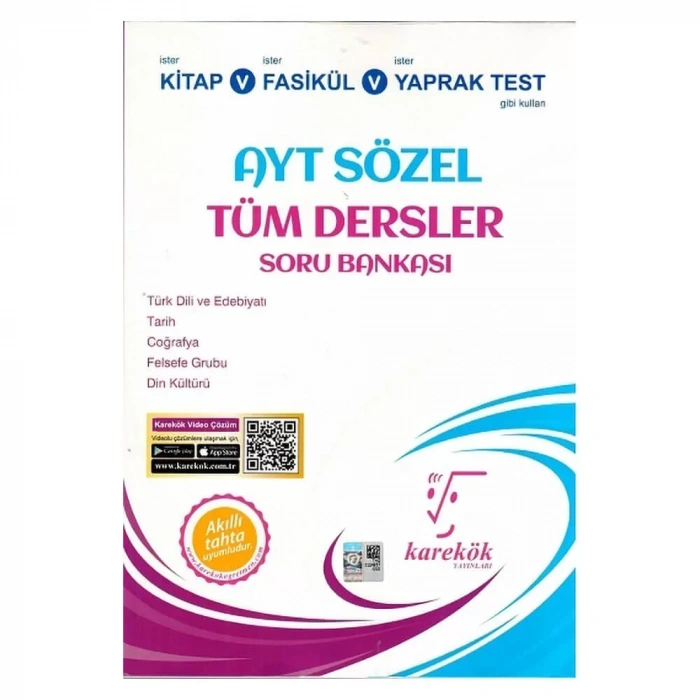 Karekök  AYT Sözel Tüm Dersler Soru Bankası